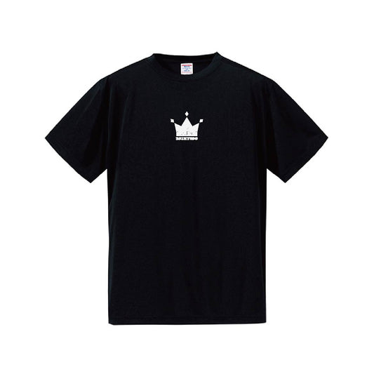 ミニ王冠ドライTシャツ（ブラック）
