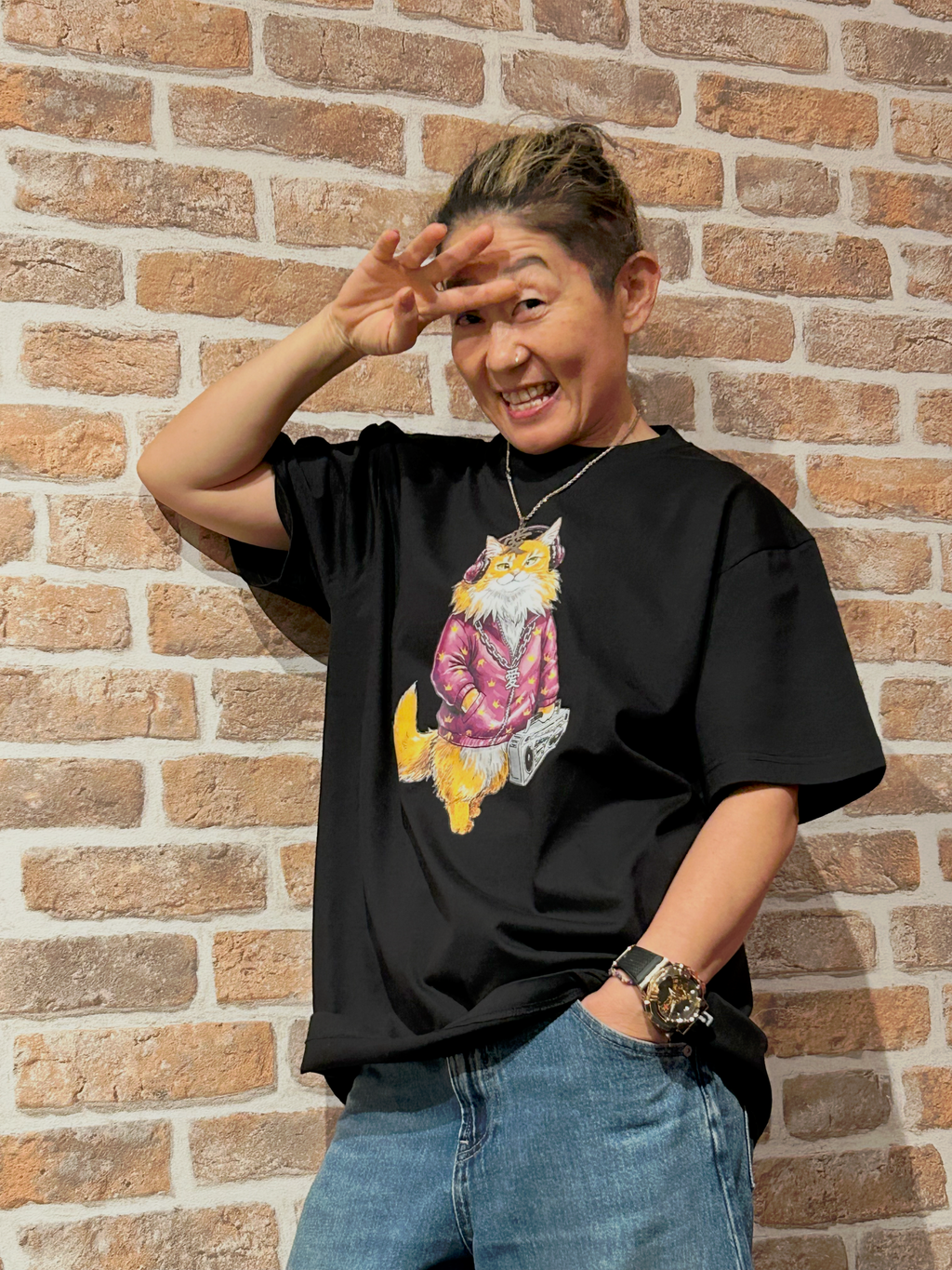 悪ジェリ　コットンTシャツ