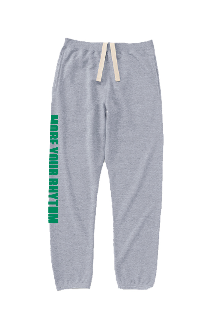 Regular Weight Sweatpants Side Logo (Gray x Pink) [Matching Set Available]